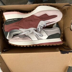 New Balance Rose and Charcoal Sneakers